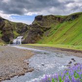 15. Island kleiner Wasserfall 